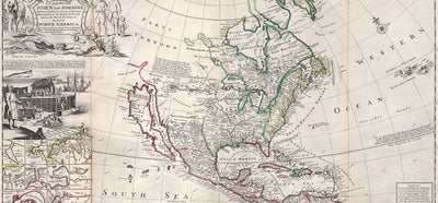 Old Maps of North America: USA, Canada & Mexico