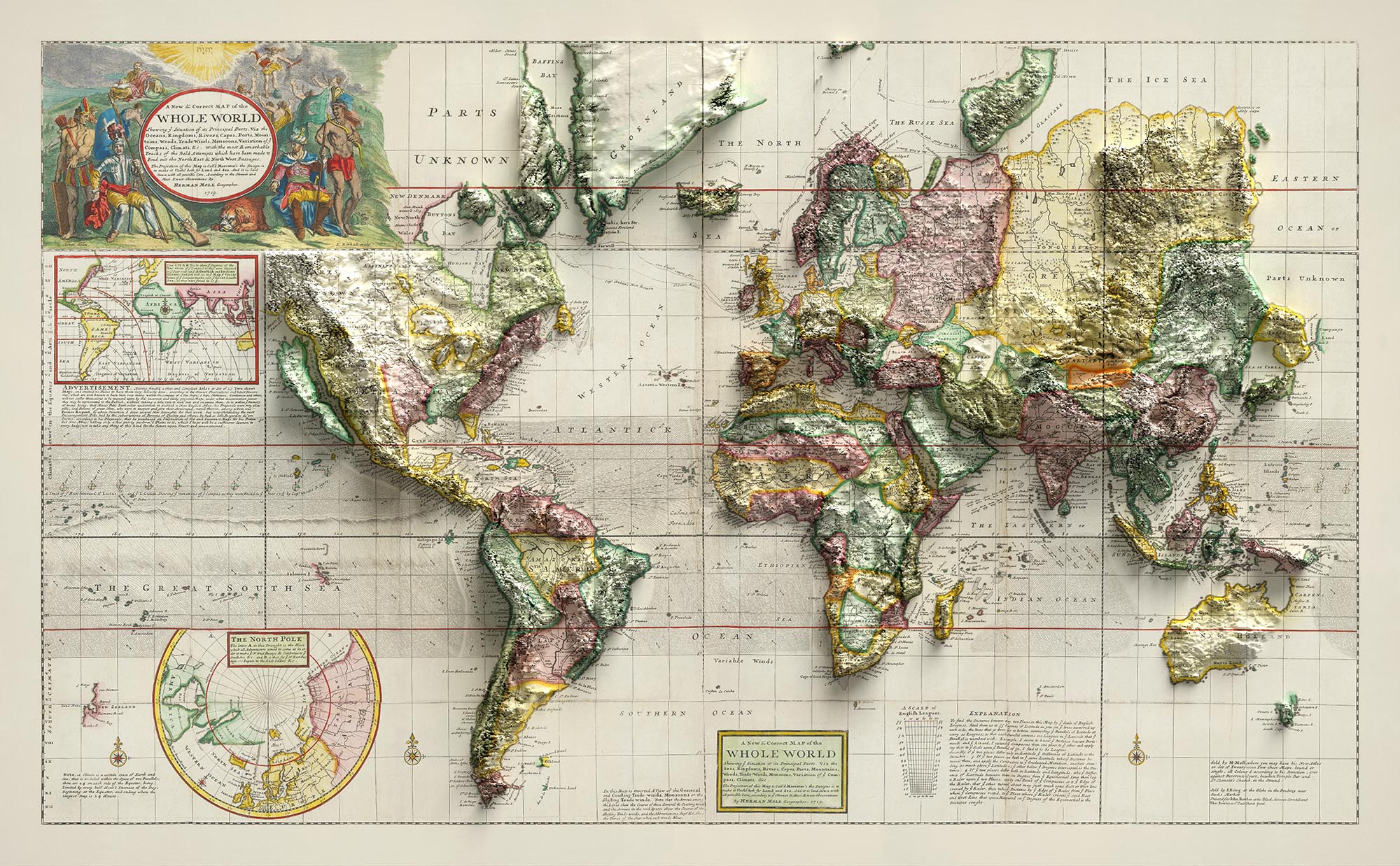 Image showing the difference between an Original map and a map that has undergone the Unique 3D transformation