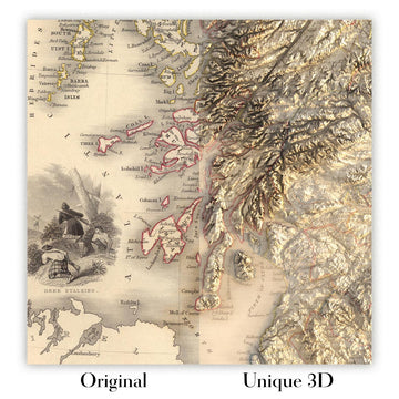 Image showing the difference between an Original map and a Personalised map