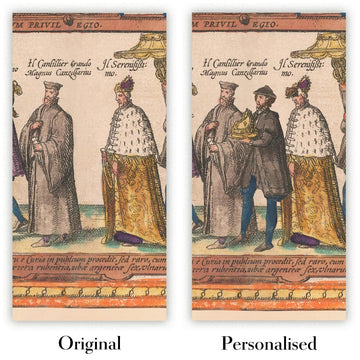 Image showing the difference between an Original map and a Personalised map