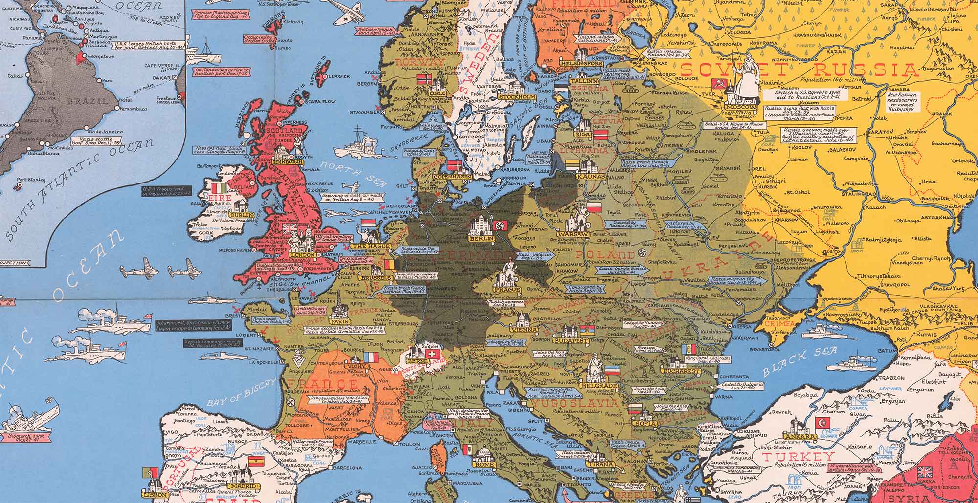Old Maps on Framed Canvas – The Unique Maps Co.