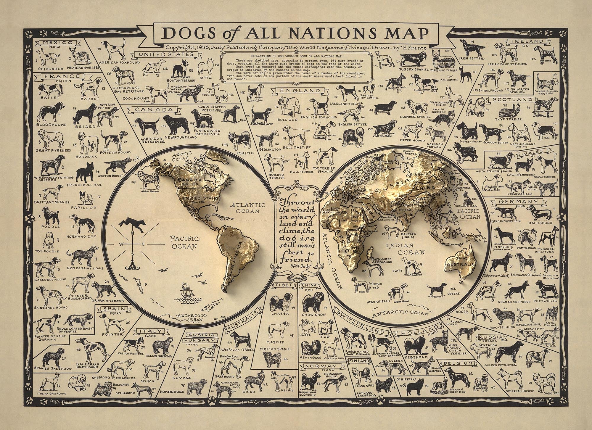 Image showing the difference between an Original map and a map that has undergone the Unique 3D transformation