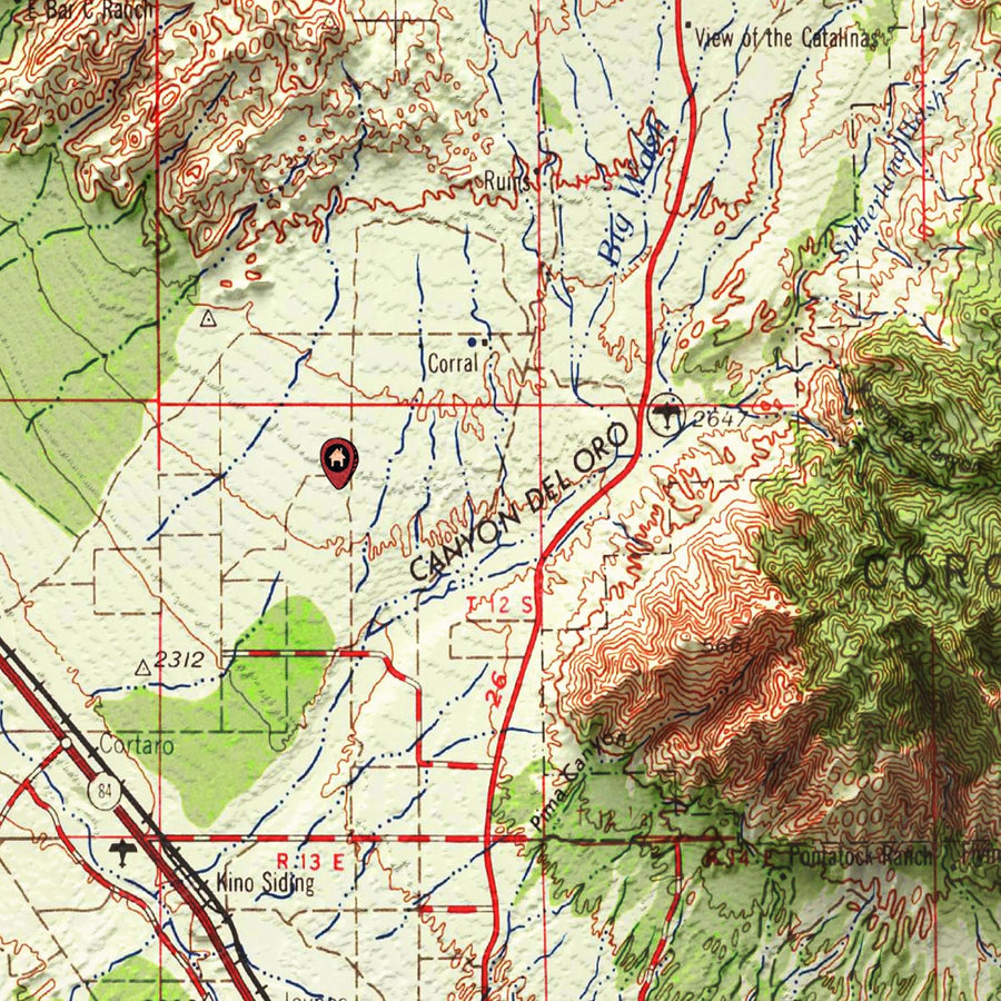 Personalized 3D US Topographical Map - Make Your Own Shaded USGS Relief Map