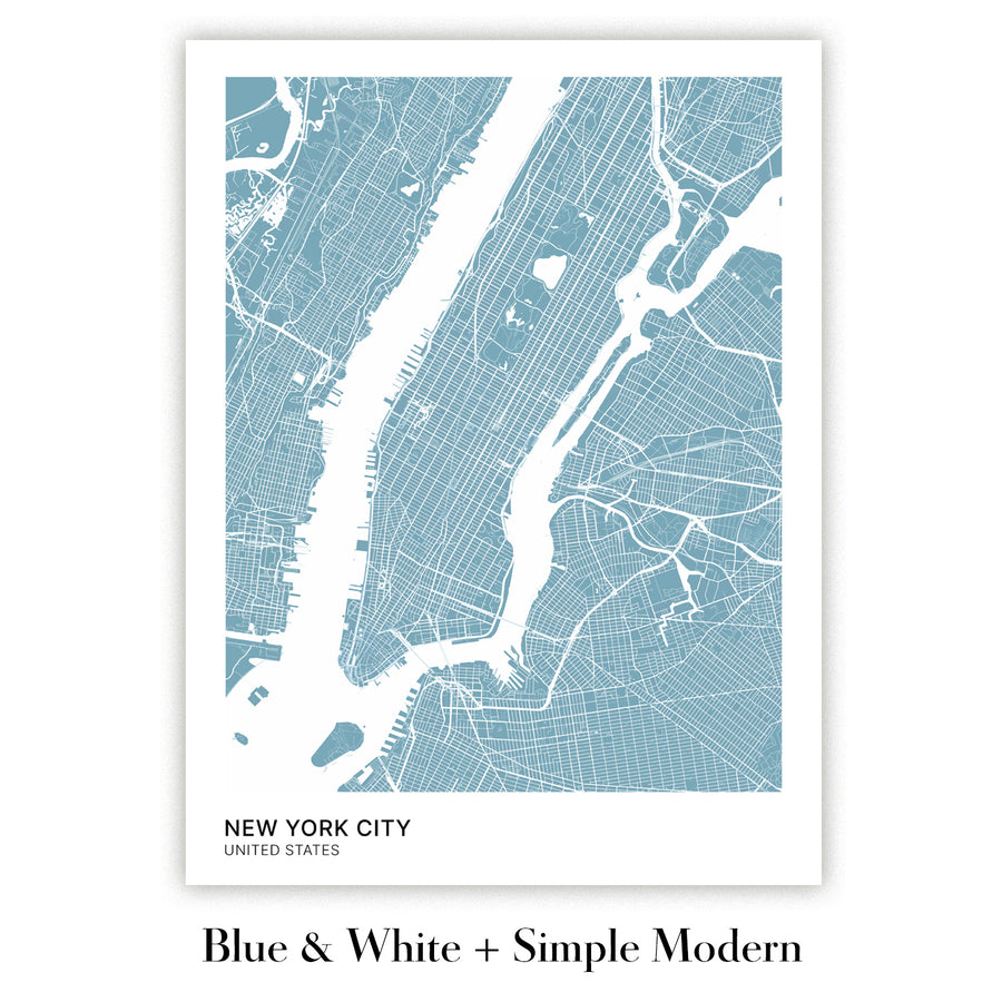 Plan de la ville moderne d&