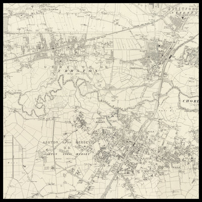 Carte ancienne personnalisée de Wythenshawe 