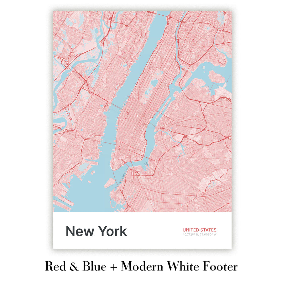 Moderne Stadtkarte von Buffalo, NY: Allentown, Delaware Park, Elmwood Village, First Niagara Center, Universität von Buffalo 