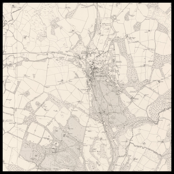 Eine alte Ordnance Survey-Karte von Dunblane