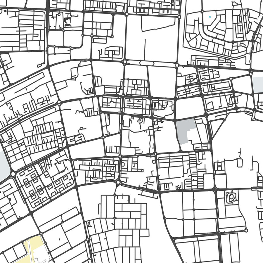 Carte de la ville moderne d&