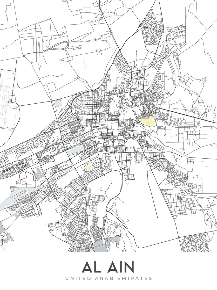 Carte de la ville moderne d&
