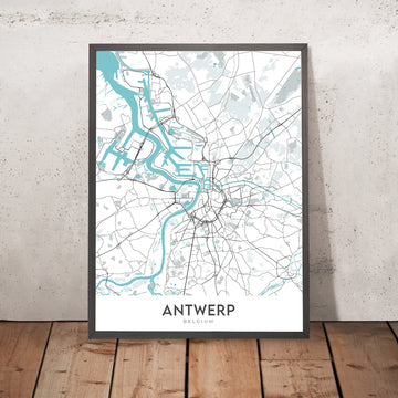 Plan de la ville moderne d&