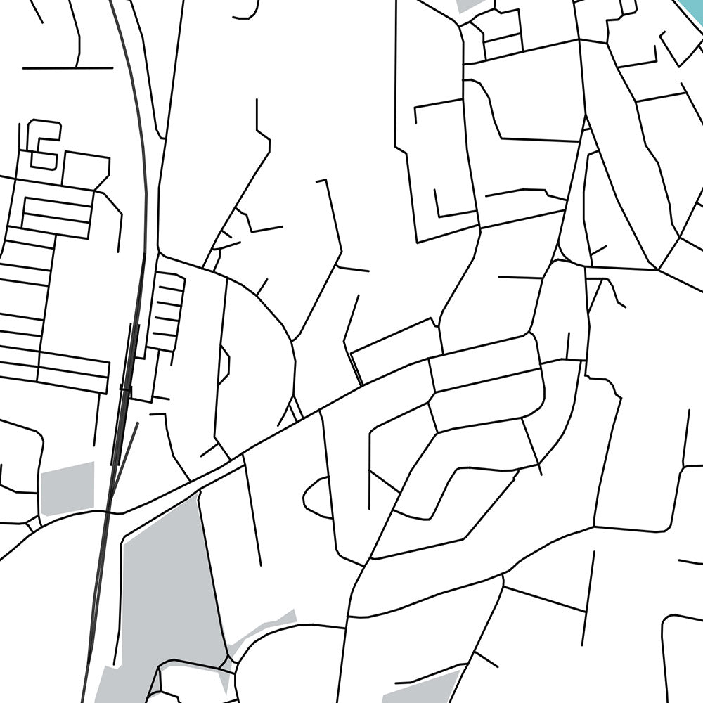 Mapa moderno de la ciudad de Arklow, Irlanda: Castillo de Arklow, Puerto de Arklow, Faro de Arklow, Minas de Avoca, Casa Ballyarthur