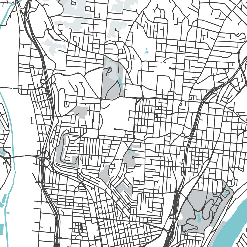 Greater Cincinnati Map Modern Map + Book | Cincinnatimodern