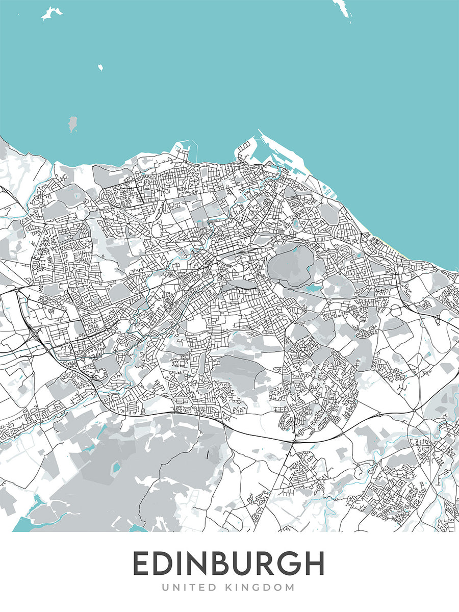 Plan de la ville moderne d&