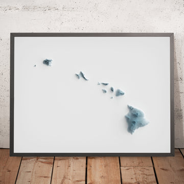 Carte topographique 3D en relief d&