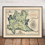 Old Map of Lombardy by De Agostini, 1938: Milan, Bergamo, Brescia, Lake Como, Stelvio National Park