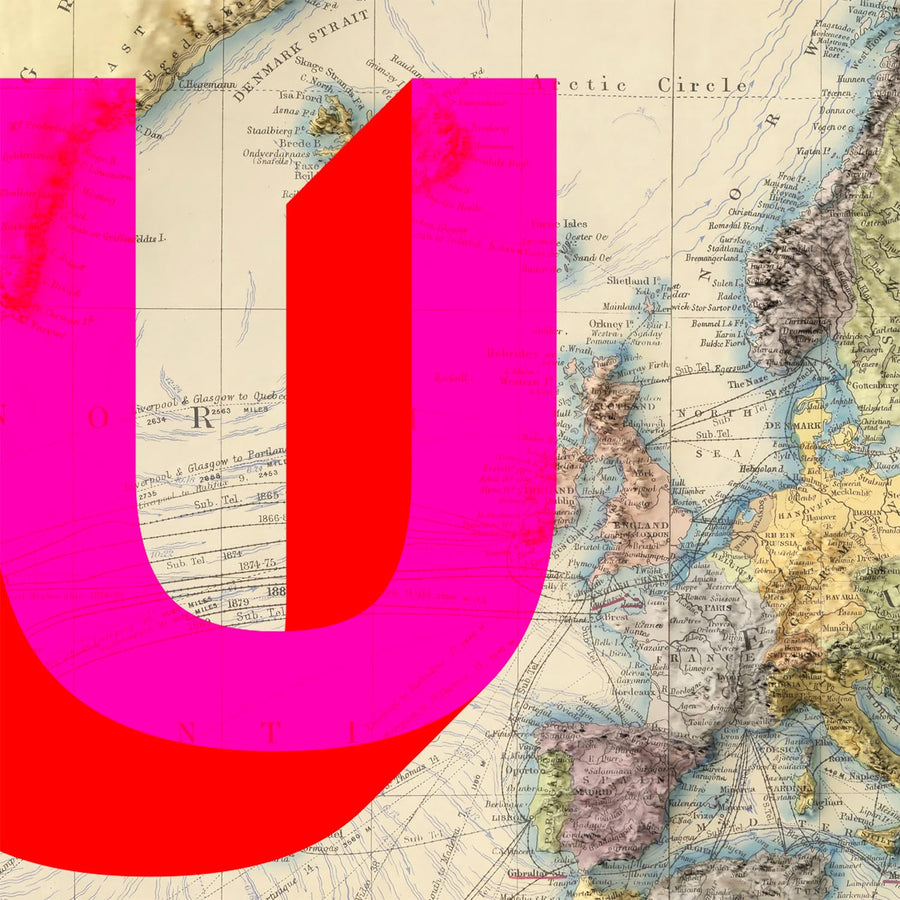 Personalisierte Pop Art Karte: Siebdruck Stil Wortkunst 