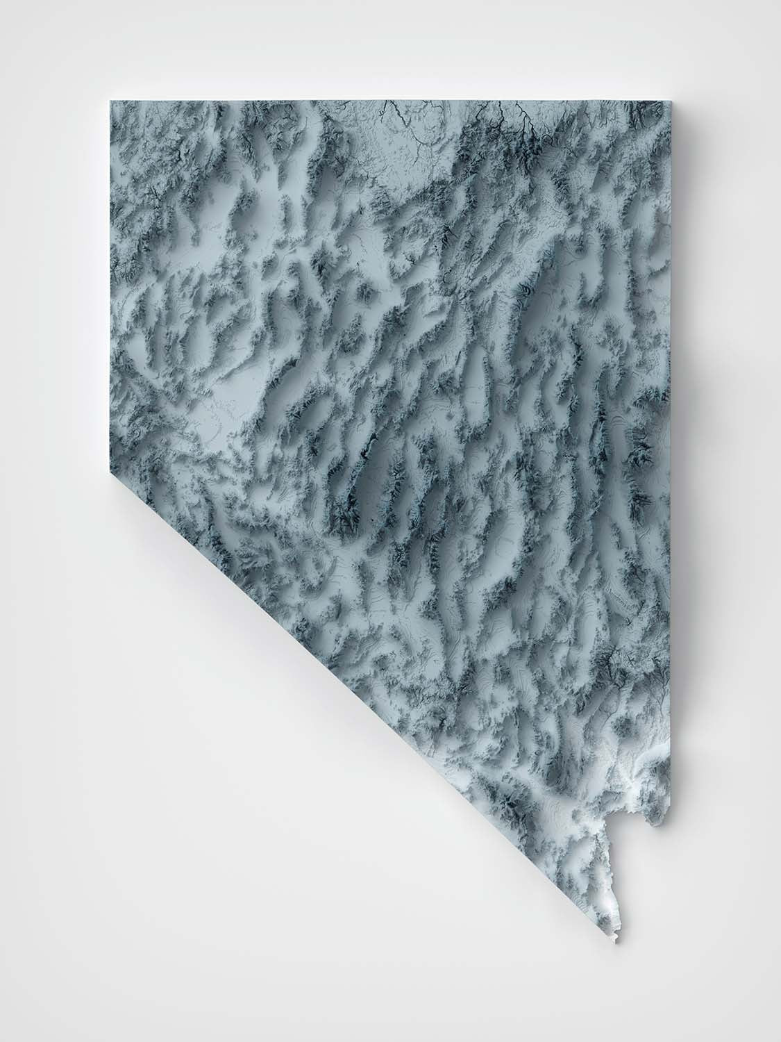 Nevada Topographic 3D Relief Map