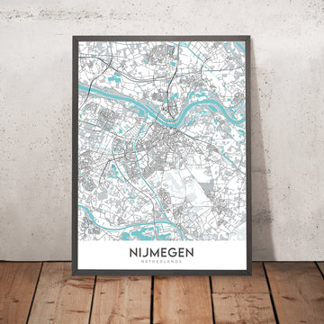Plan de la ville moderne de Nimègue, Pays-Bas : Musée de l&