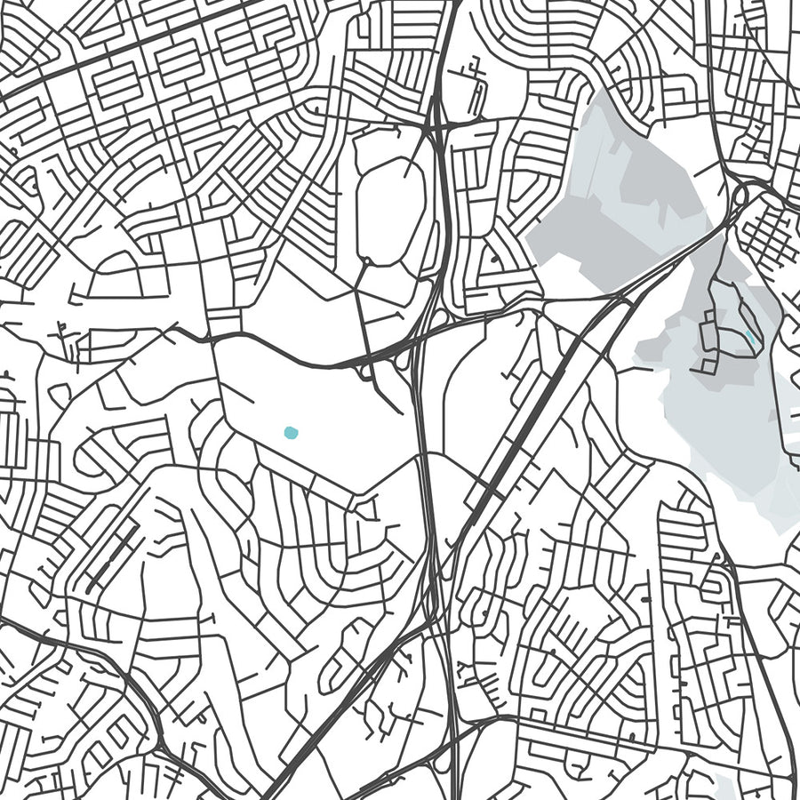 Moderne Stadtkarte von San Juan, Puerto Rico: Condado, Altstadt, El Yunque, Castillo San Felipe, Castillo San Cristóbal 