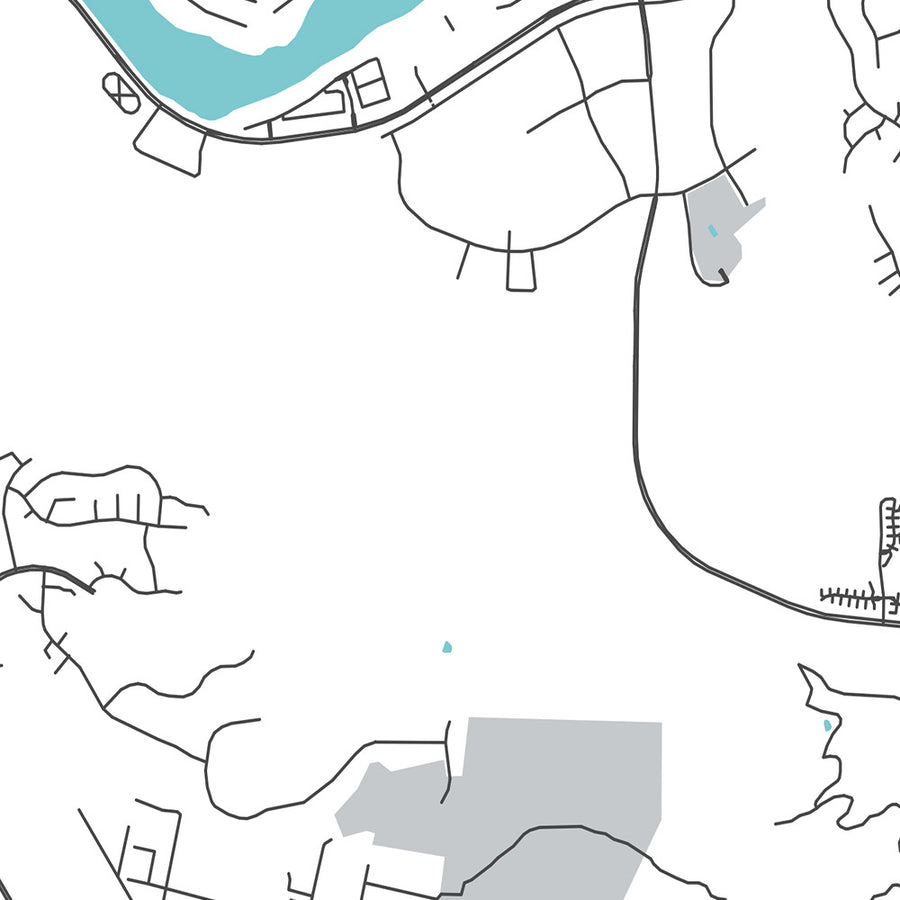 Moderne Stadtkarte von Santa Clarita, CA: Canyon Country, Magic Mountain, Newhall, Six Flags, Valencia 