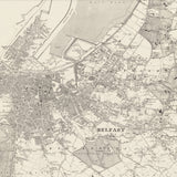 Mappa Antica Personalizzata di Belfast 