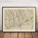 Mappa dell'Ordnance Survey, Foglio 102 - Newport, 1925: Cwmbran, Pontypool, Abertillery, Blackwood, Caerphilly 