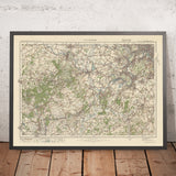 Mappa dell'Ordnance Survey Antica, Foglio 114 - Windsor, 1925: Woking, Farnborough, Slough, Bracknell, Richmond 