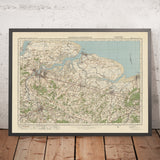 Alte Ordnance Survey-Karte, Blatt 116 - Chatham & Maidstone, 1925: Sheerness, Whitstable, Faversham, Rochester, Isle of Sheppey 