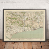 Old Ordnance Survey Map, Sheet 133 - Chichester & Worthing, 1925: Bognor Regis, Littlehampton, Selsey, Worthing, Midhurst