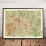 Ancienne carte OS du Shropshire par Bartholomew, 1901 : Shrewsbury, Telford, Ludlow, Long Mynd, Ironbridge, Wenlock Edge