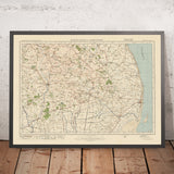 Old Ordnance Survey Map, Sheet 48 - Horncastle & Skegness, 1925: Spilsby, Alford, Ingoldmells, Woodhall Spa, Lincolnshire Wolds AONB