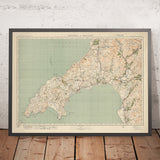 Old Ordnance Survey Map, Sheet 49 - Portmadoc & Criccieth, 1925: Harlech, Pwllheli, Abersoch, Yr Wyddfa (Mt Snowdon), Eryri National Park