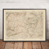 Mappa dell'Ordnance Survey Antica, Foglio 69 - Llanidloes, 1925: Carno, Caersws, Llanbrynmair, Ponterwyd, Cascate del Ponte del Diavolo 