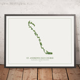 St Andrews Old Course: Mappa moderna del campo da golf 