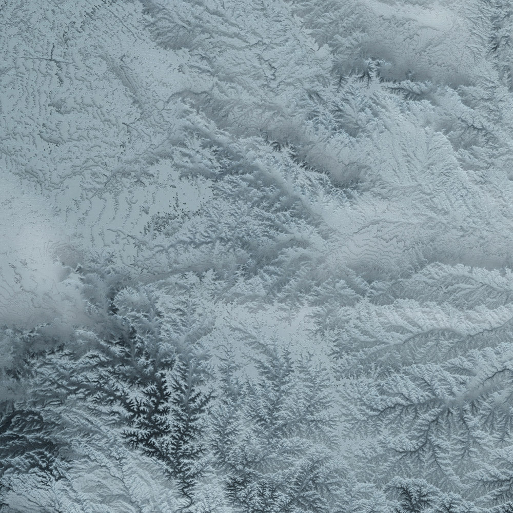 Texas Topographic 3D Relief Map