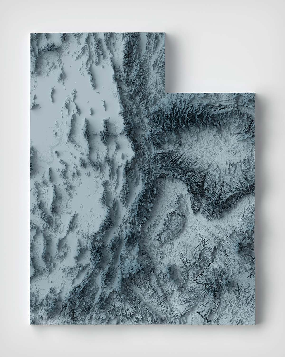 Utah Topographic 3D Relief Map