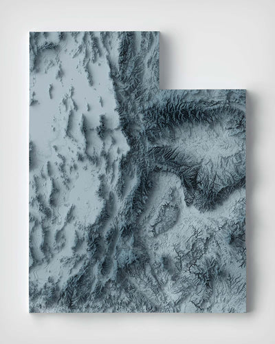 Utah Topographic 3D Relief Map