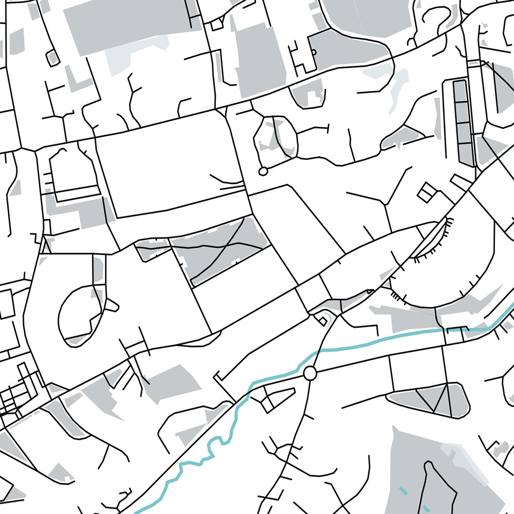 Plan de la ville moderne de Wexford, Irlande : ville de Wexford, château d'Enniscorthy, plage de Curracloe, phare de Hook, parc du patrimoine national irlandais