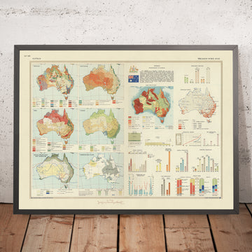 Vecchia mappa infografica dell&