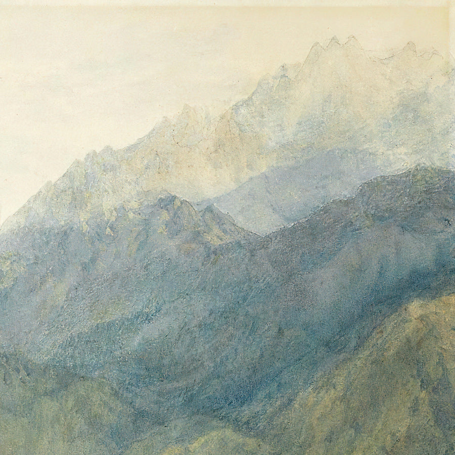 Ein Blick von der Burg St. Michael, Bonneville, Savoyen, von den Ufern des Arve-Flusses von Turner, 1800 