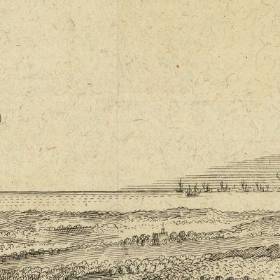 Bataille de Chatham / Raid sur la Medway par Romeyn De Hooghe, 1669