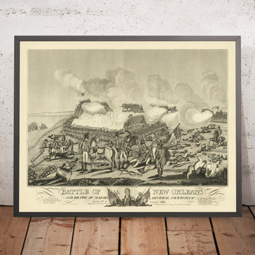 Battaglia di New Orleans e morte del Maggiore Generale Packenham di William Edward West, 1817 