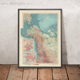 Mappa antica del Canada occidentale, 1967: Montreal, Vancouver, Yukon, Territori del Nord-Ovest, Columbia Britannica, Alaska 