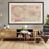 Old Map of Czechoslovakia, 1967: Prague, Bratislava, Brno, Ostrava, Krkonoše National Park