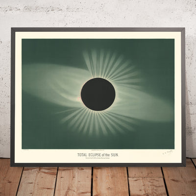 El eclipse total de sol de Etienne Leopold Trouvelot, 1882