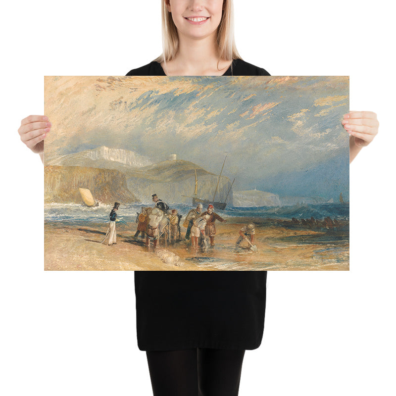 Folkestone Harbour et Coast par Turner, 1829 