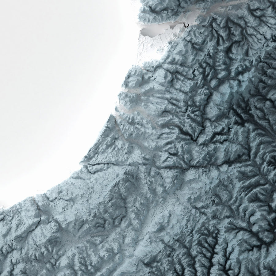 Wales topografische 3D-Reliefkarte 