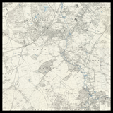 Carte ancienne personnalisée de Merton 