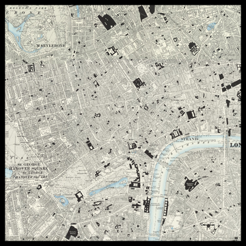 An old Ordnance Survey map of Soho