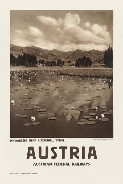 Kitzbühel Travel Poster: Schwarzsee, Tyrol by Georg Schedele